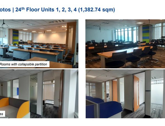 BGC Office Space for Lease FITTED Whole Unit 1,382.74sqm 24th NHL00034