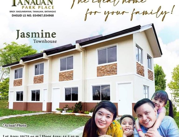 House and Lot For Sale at Tanauan Park Place Jasmin Townhouse