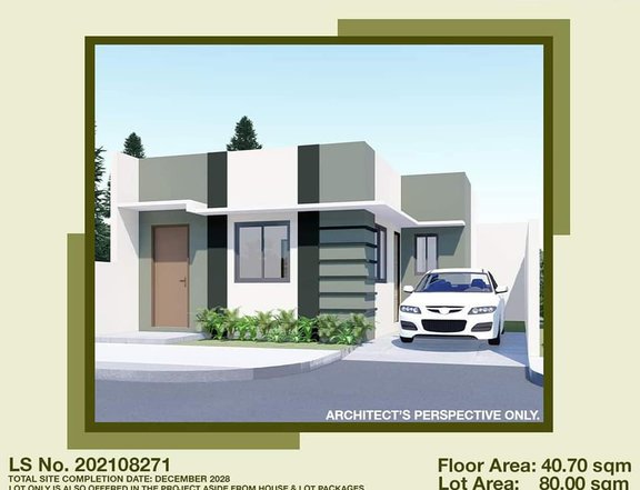 Pre-selling Bungalow House For Sale thru Pag-IBIG in Santa Maria