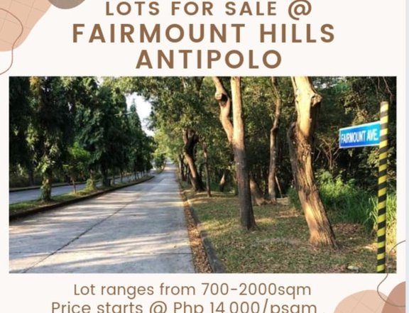 Fairmount hills Lots for Sale