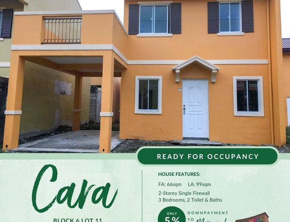 HOUSE AND LOT FOR SALE IN CAMELLA HOMES TANZA CAVITE