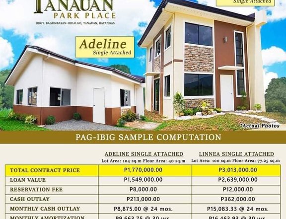 Affordable Single-Attached thru Bank and Pag-IBIG in Tanauan City