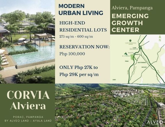 CORVIA Alviera | High-End Residential Lots near Clark, Pampanga