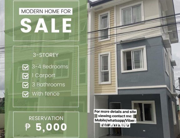 14K MONTHLY DP   4-bedroom Townhouse For Sale in Tanza Cavite