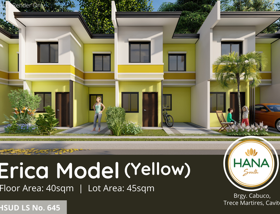 2BR Townhouse HANA SOUTH in Trece Martires Cavite