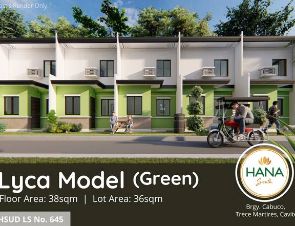 2BR  HANA SOUTH Townhouse in Trece Martires Cavite