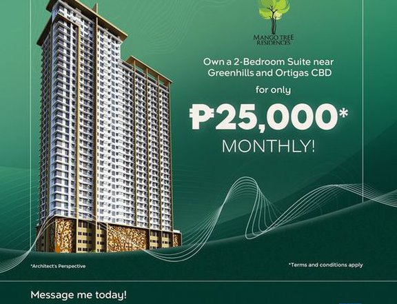 Early turnover units NO Downpayment  in San Juan MANGO TREE RESIDENCES