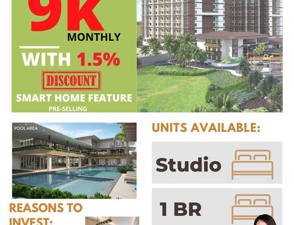 Condo for Sale Studio in Cainta Rizal No Downpayment as low as 9K/mo.