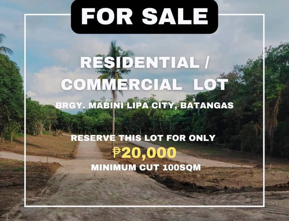 Lot for Sale in Brgy Mabini Lipa City Batangas 100 sqm