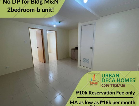 ON THE MARKET FOR SALE! RFO 2-BEDROOM CONDO UNIT DECA PASIG - 10K CASH OUT LIPAT AGAD BY PAGIBIG FIN