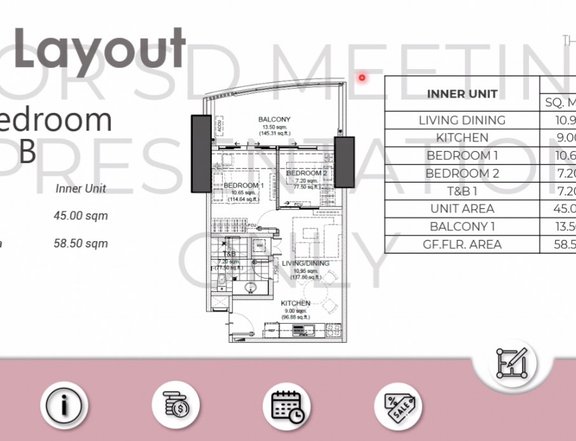 THE ERIN HEIGHTS 58.5sqm 2-BR DMCI  Condo in Quezon City near UP