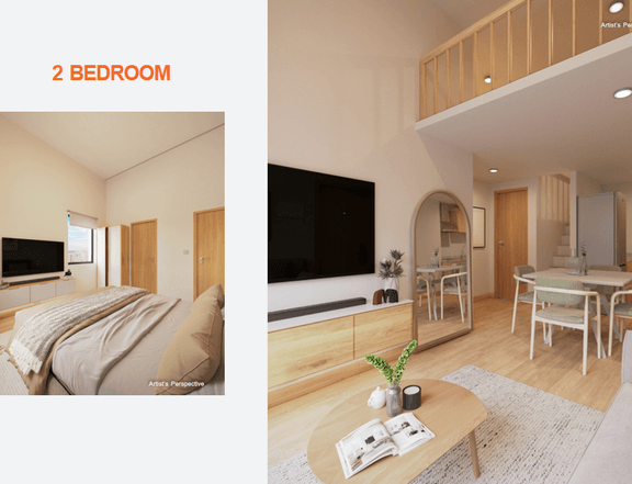 60.94 sqm 2-bedroom Apartment with Loft For Sale at Lykke Kondo by PH1 World Developer in Pasig City