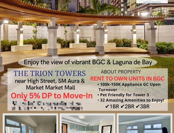 Rent to Own 1 Bedroom Condo for Sale in BGC near High Street & SM Aura
