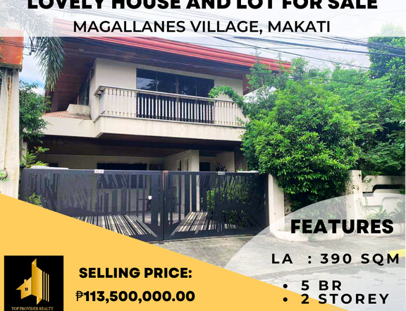 Lovely House and Lot for Sale in Magallanes Village, Makati City