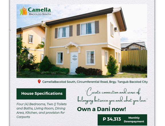 Dani 4-bedroom Single Detached House For Sale in Bacolod City