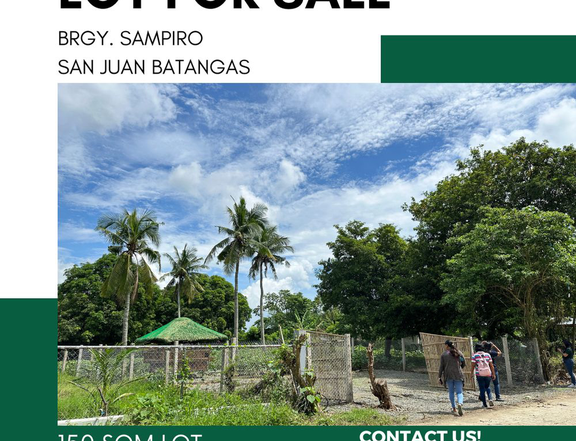 Residential Lot For Sale in San Juan Batangas with Kubo and Fence