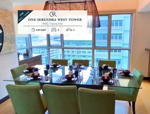 For Sale 2 Bedroom (2BR) | Fully Furnished Condo Unit at One Serendra West Tower BGC, Taguig