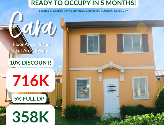 3-bedroom House For Sale in Camella Davao Communal Davao City
