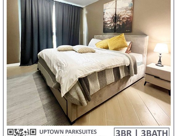 FOR SALE - 3-BEDROOM 3 BATH CONDO IN UPTOWN PARKSUITES BGC TAGUIG