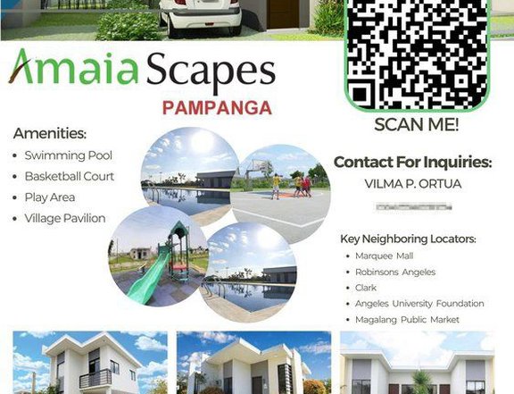 Amaia Scapes Pampanga, For Sale Bungalow House & Lot  with own Parking