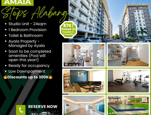 Amaia Steps Alabang 32.50 sqm 1-bedroom Condo For Sale in Las Pinas Metro Manila