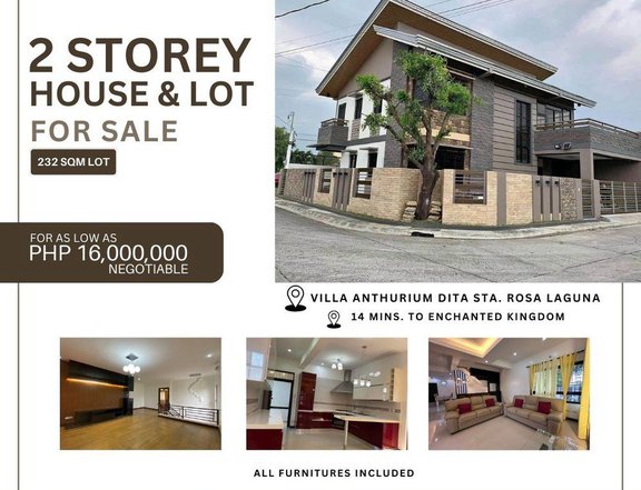 Ready For Occupancy 3-bedroom House and Lot for Sale in Santa Rosa Laguna