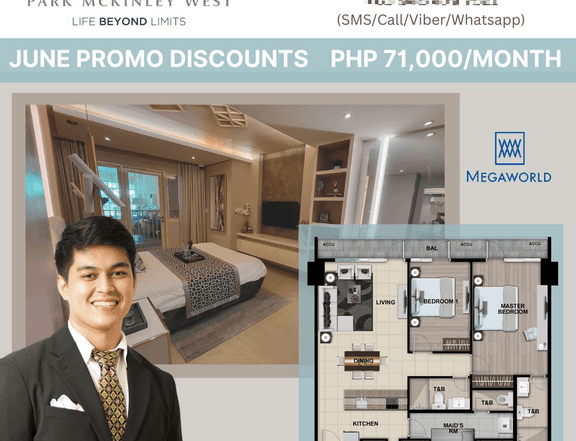 PARK MCKINLEY WEST PRE-SELLING 3 BEDROOM UNIT AT THE FORT