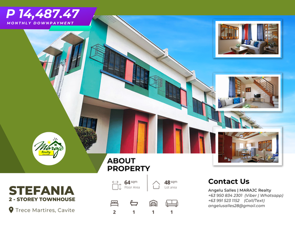 RFO 3-bedroom Townhouse For Sale in Trece Martires Cavite
