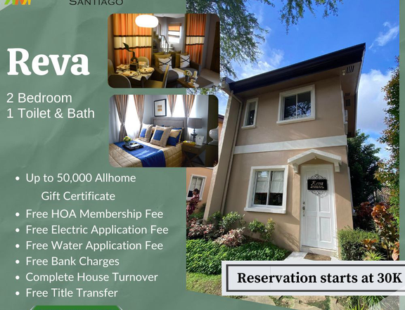 House and lot in Cauayan City- Reva RFO 2 Bedroom Big Discount