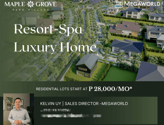 280SQM. Residential Lot General Trias|Maple Grove Megaworld P28k/mo*