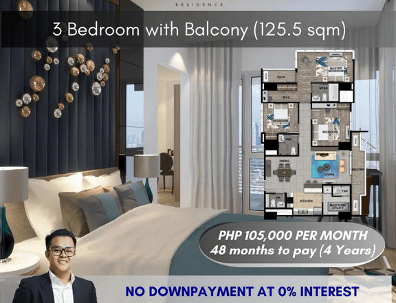 125.50 sqm 3-bedroom Condo For Sale
