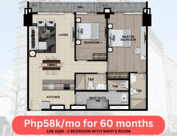 Luxury Pre-selling 2 Bedroom with Spacious Layout