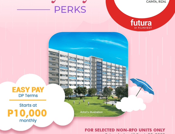 Preselling 2 Bedrooms Condo Unit in Futura East Condominium Cainta