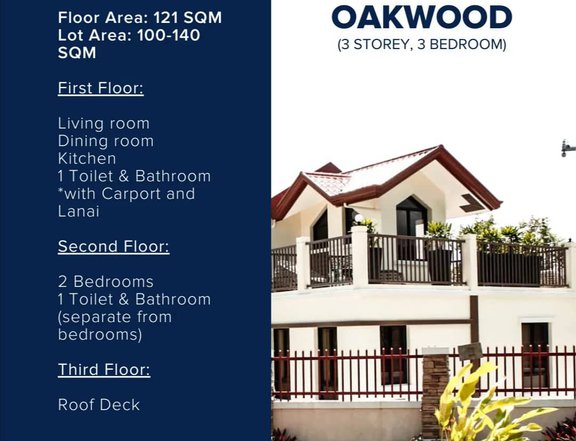 3Storey, 3-bedroom House For Sale