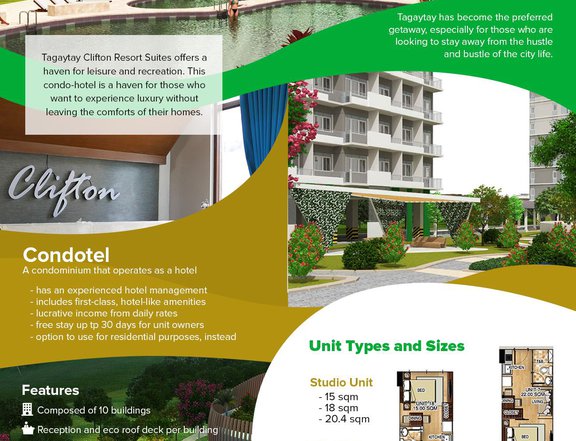 Affordable Condominium located in leisure hotspot in the philippines