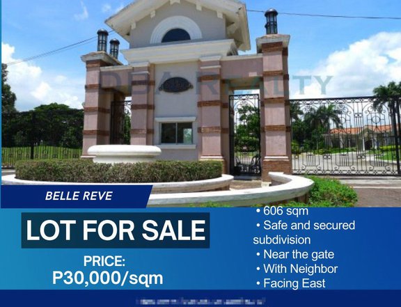 606sqm Residential Lot For Sale in Belle Reve Subd., Sta. Rosa Laguna