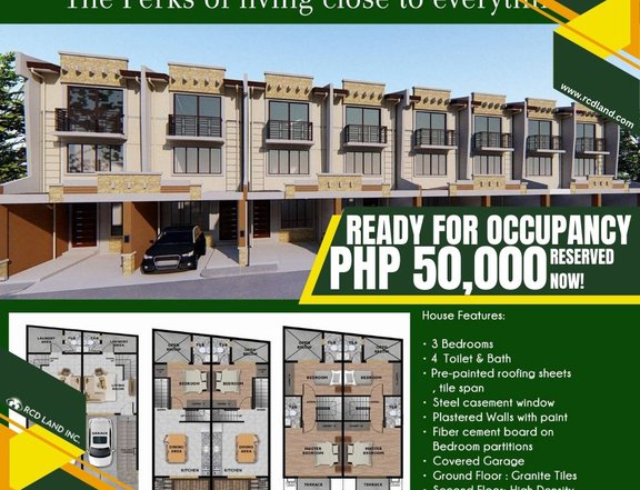 Ready for occupancy 3 Bedroom Townhouse for sale in BF Homes Paranaque