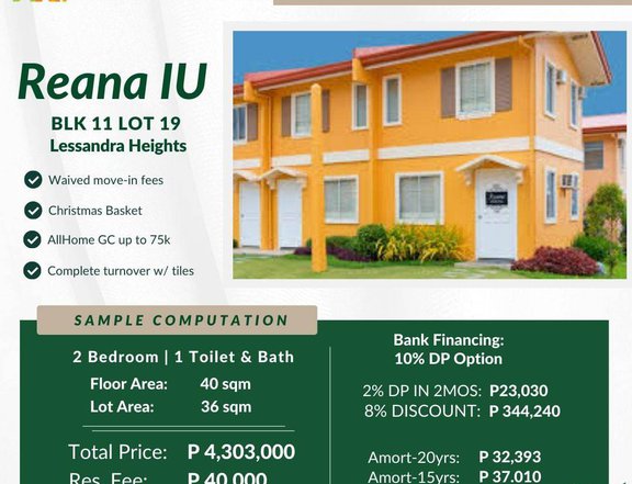 2-bedroom Townhouse For Sale in General Trias Cavite