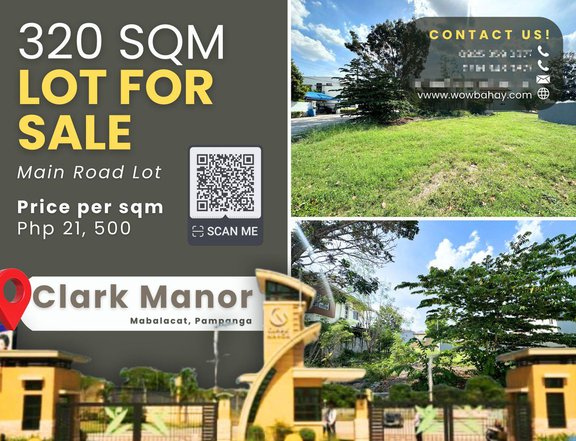 320 sqm Residential Lot For Sale in Clark Manor, Pampanga