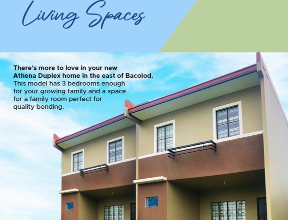 3-bedroom Duplex house and a Lot For Sale in Bacolod Negros Occidental