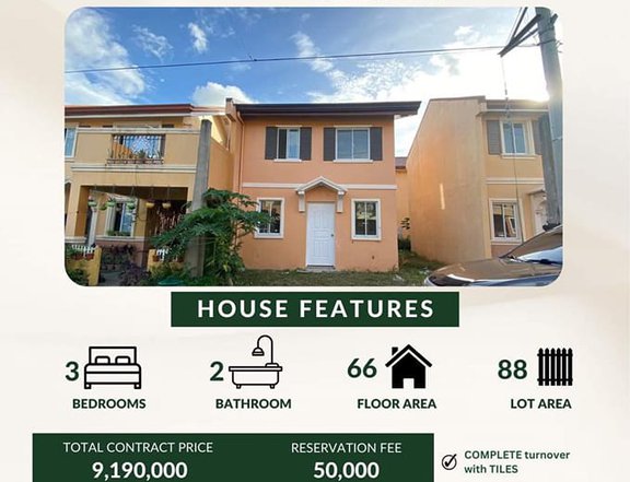 3-bedroom RFO Single Attached House For Sale in Dasmariñas Cavite