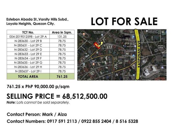 Varsity Hills Subdivision Lot For Sale