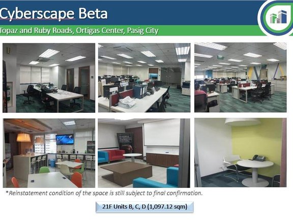 1000 sqm Office Space for Lease Rent in Ortigas Center Pasig City