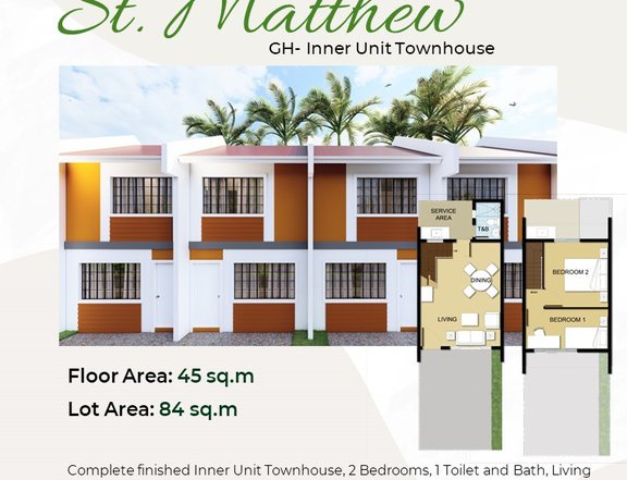 Georgetown Heights; 2-bedroom Townhouse For Sale in Bacoor Cavite