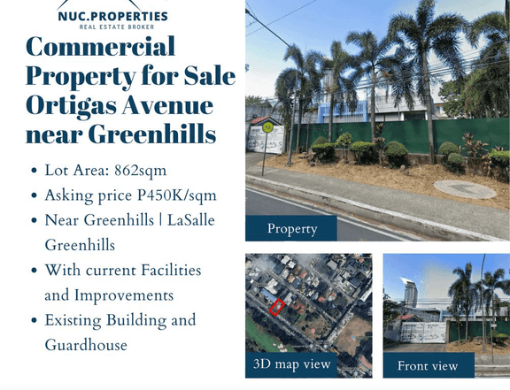 Commercial Property for Sale Ortigas Avenue near Greenhills