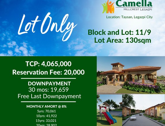 Lot For Sale - Camella Hillcrest Legazpi