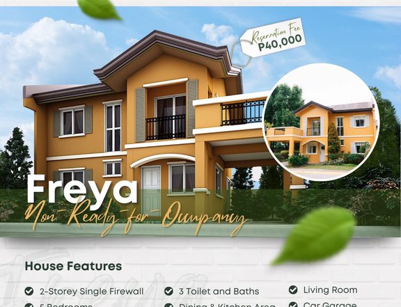 5-bedroom Single Attached House and Lot for Sale in Capas Tarlac