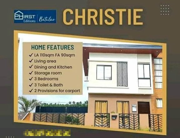 3-bedroom Single Attached House For Sale in Nasugbu Batangas