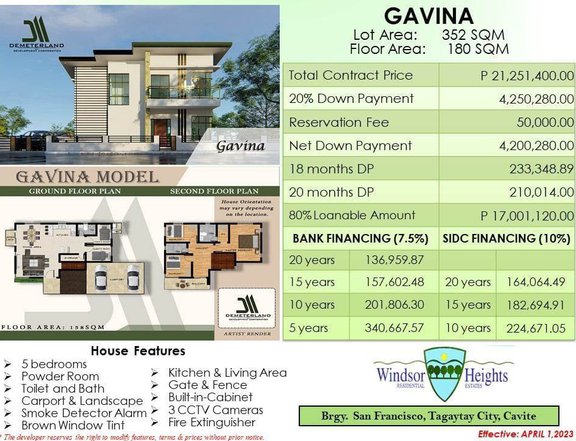 4-BR Single Detached House For Sale in Tagaytay Cavite by Demeterland
