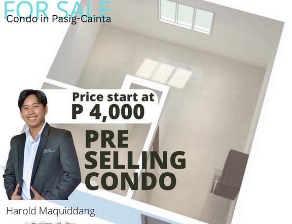 Condo in Pasig 22 sqm Studio Type Pre-Selling for only PHP 4,000 month